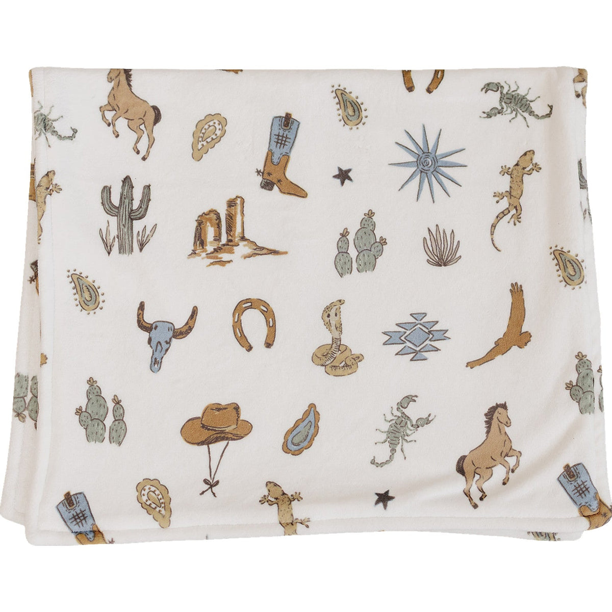 Desert West Luxe Fleece Burp Cloth